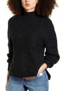 Leith Mock-neck Sweater.